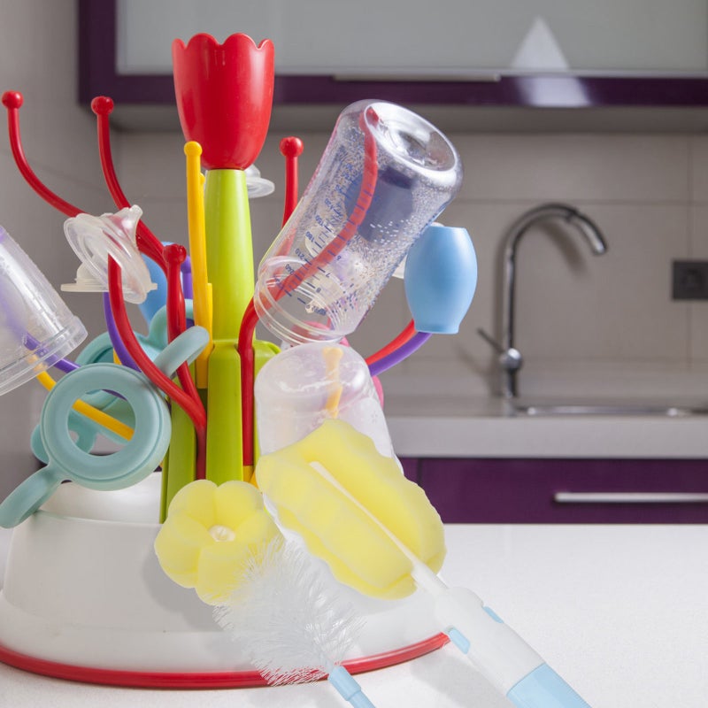 1 set of Portable Bottle Draining Rack Multi-function Bottle Drying Rack - Image 2