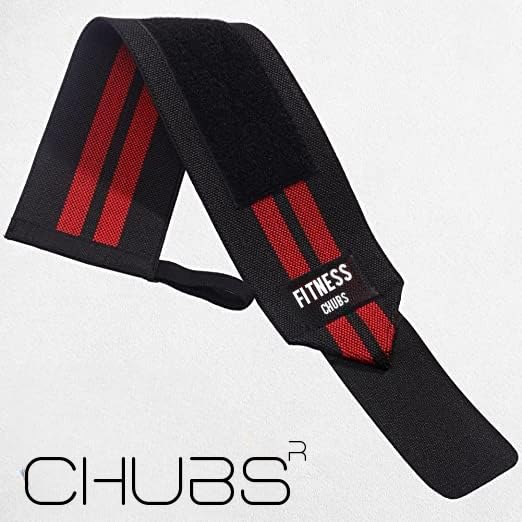 Chubs Wrist Supporter for Gym Wrist Band for Men Gym & Women with Thumb Loop Straps - Wrist Wrap Gym Accessories for Men Hand Grip & Wrist Support Sports Straps for Gym, Weightlifting (Maroon).. - Image 2