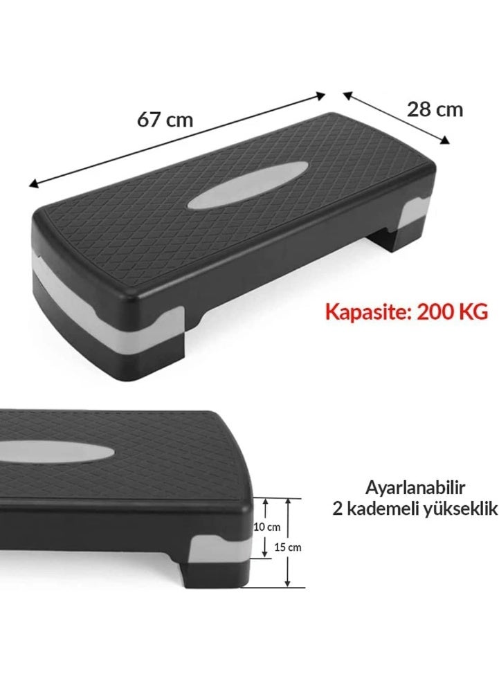 بلومنغ تايم منصة تدريب خطوة بخطوة قابلة للتعديل للتمرين الهوائي، معدات تمارين رياضية للنساء في المنزل - Image 4
