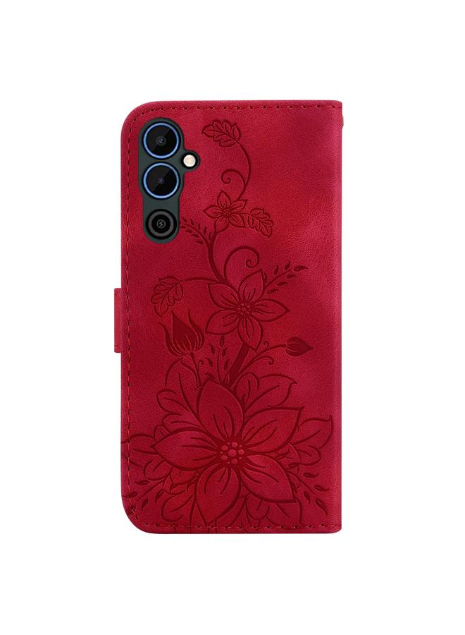 erorex Case For Tecno Pova Neo 2 Lily Embossed Leather Phone Case  - Image 3