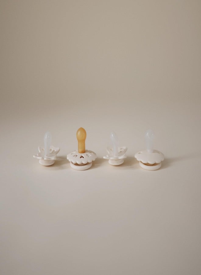 FRIGG فرقة مصاصة الأطفال الأولى - قلب زهور 4-pack | صنع في الدنمارك | خالي من BPA (كريم، 0-6 أشهر) - Image 5