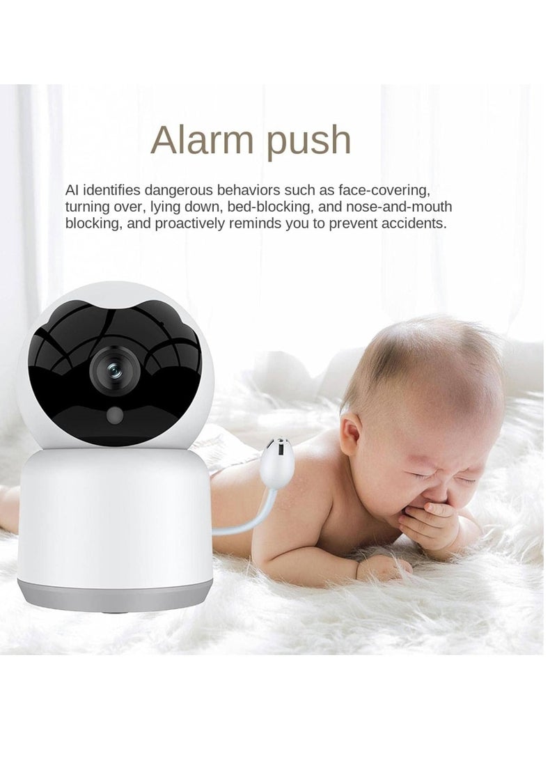 TUYA - Smart Baby Monitor, 1080p HD WIFI Monitoring Wireless Camera, Mobile Phone Remote Indoor Home Network Camera, Two Way Audio Babysitting Camera With Temperature And Humidity - Image 1