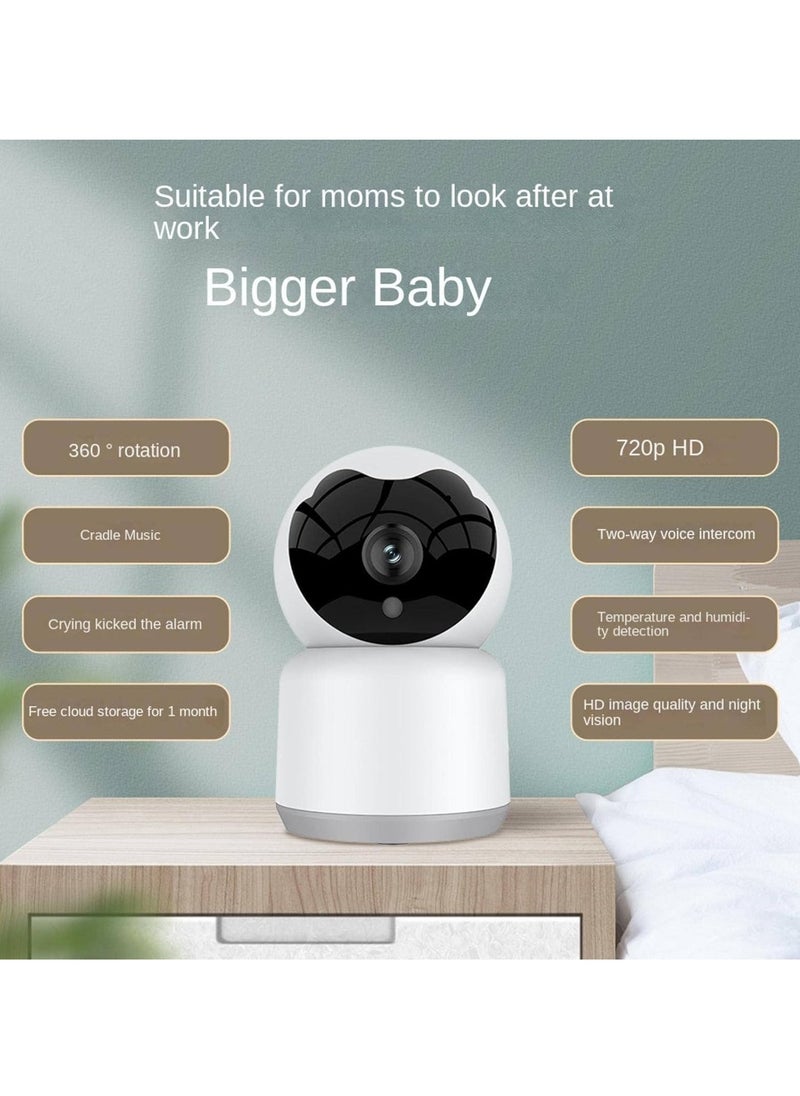 TUYA - Smart Baby Monitor, 1080p HD WIFI Monitoring Wireless Camera, Mobile Phone Remote Indoor Home Network Camera, Two Way Audio Babysitting Camera With Temperature And Humidity - Image 1