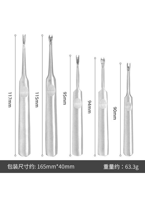 Metal V-U Groover DIY Leather Tool Groov digger set