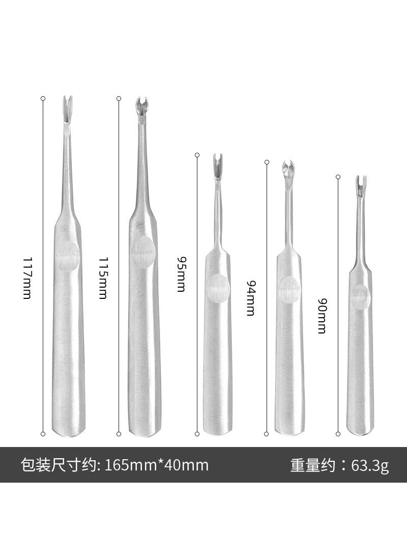 Generic - Metal V-U Groover DIY Leather Tool Groov digger set - Image 1