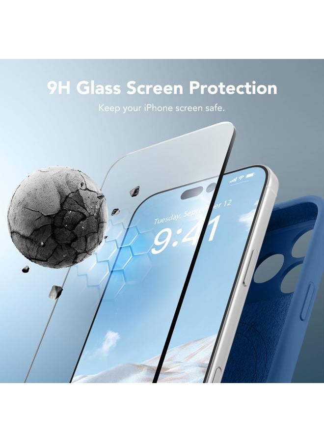 SUYDANBOX Magnetic for iPhone 17 Pro Max Case, Compatible with MagSafe, [Full Camera Protection][Screen Protector] Silicone Shockproof Protective Phone Case for iPhone 17 Pro Max 6.9", Lake Blue - Image 4