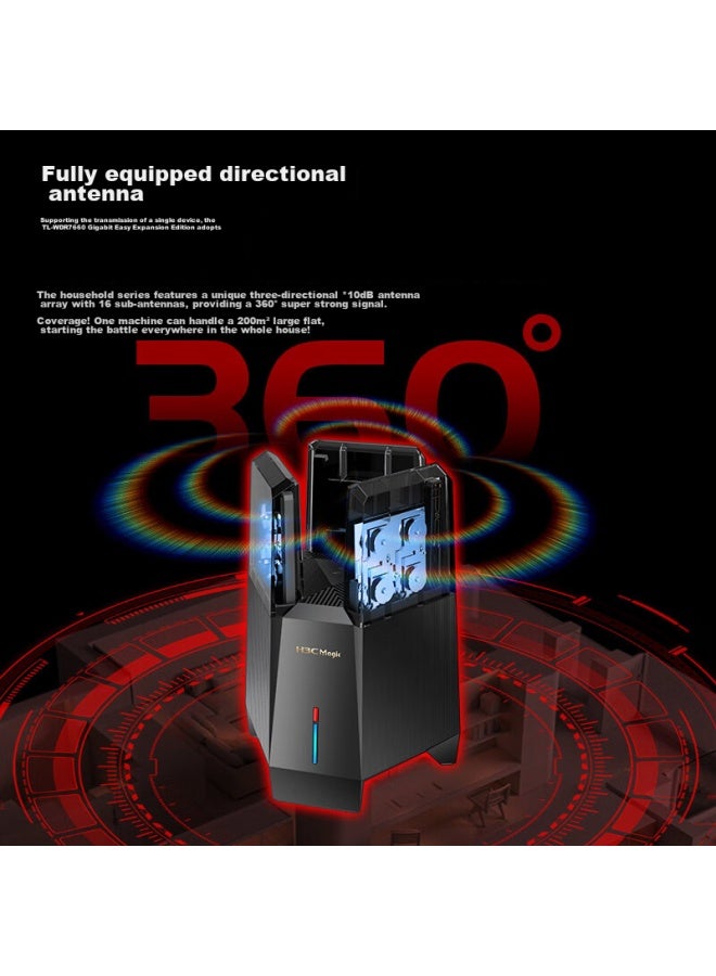 H3c Xinhua San Be18000 Gaming Router, Fully-loaded Wifi 70gbps Router, Battle Fortress, 16 Signal Amplifiers, Home Wall-penetrating - Image 3