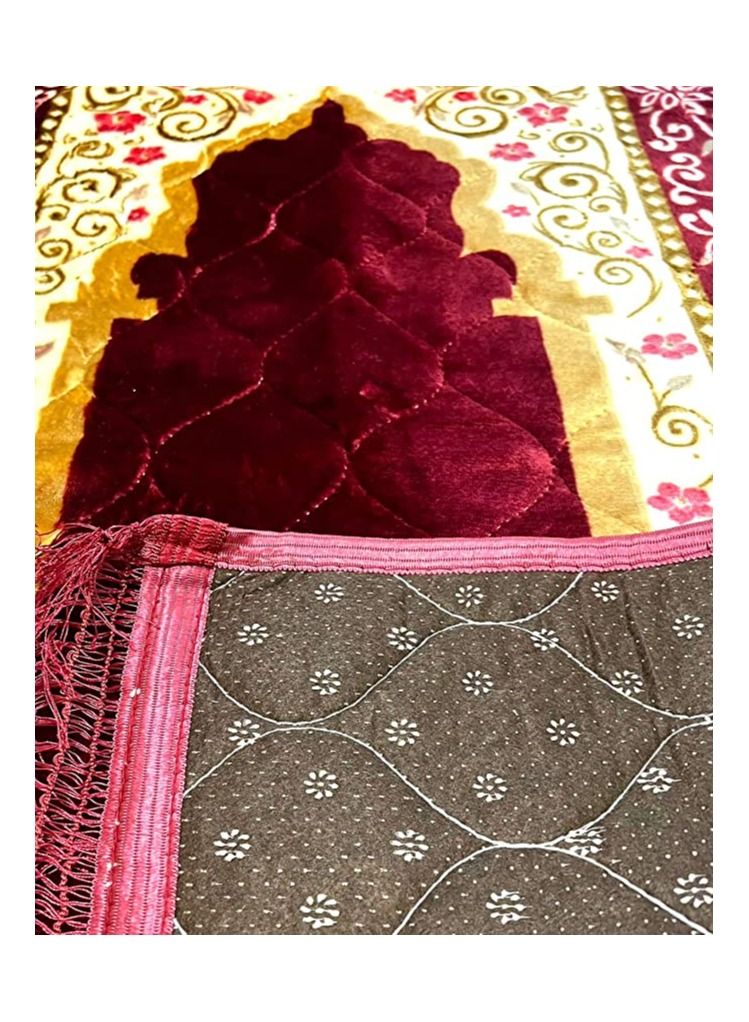 DeloPik Muslim Prayer Mat Rug, Islamic Prayer Mat - Ideal Gift for Ramadan & Special Occasions - Image 3
