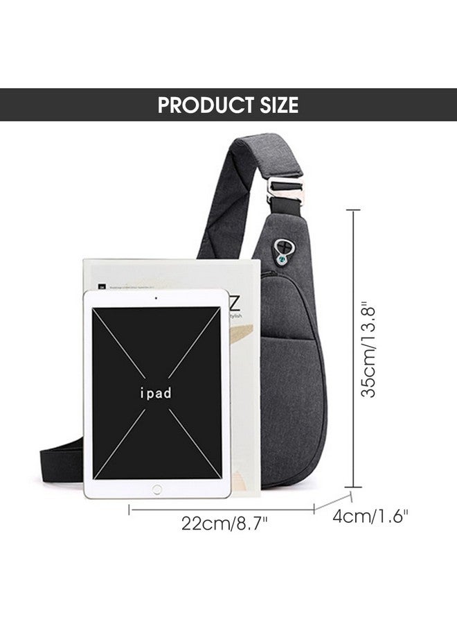 GUSTAVE® Sling Bag for Men Waterproof Fanny Pack Cross Body Bag Stylish Side Bag with Adujustable Shoulder Strap Lightweight for Outdoor, Travel, Hiking, Sports(22cm x 4cm x 35cm) - Image 2