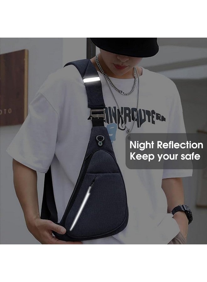 GUSTAVE® Sling Bag for Men Waterproof Fanny Pack Cross Body Bag Stylish Side Bag with Adujustable Shoulder Strap Lightweight for Outdoor, Travel, Hiking, Sports(22cm x 4cm x 35cm) - Image 5