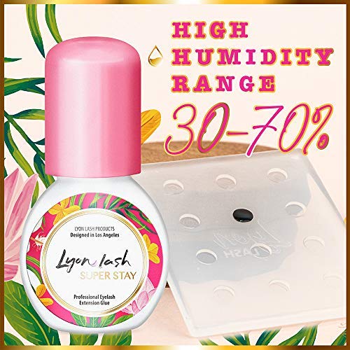 Lyon lash غراء تمديد الرموش ليون لاش سوبر ستاي 10 مل | وقت جفاف 0.5 ثانية | احتفاظ يصل إلى 8 أسابيع | لوازم لاصقة سوداء للاستخدام المهني - Image 3