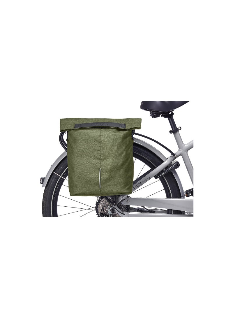 Electra Bicycle Company Basil City 15L Water-Resistant Rear Rack Pannier Bag with Shoulder Strap, Olive - Image 3