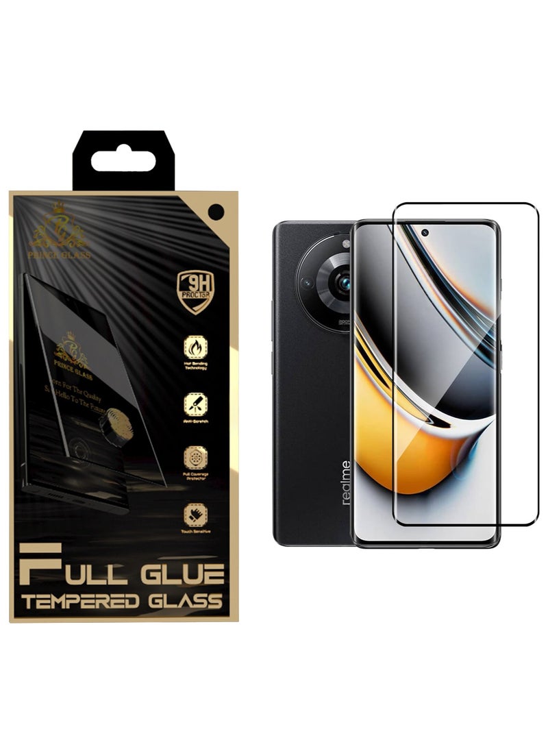 Generic One Minute Prince Glass Screen Protector 2.5D Full Glue Full edge coverage Easy to install and remove for installation of another screen protector Comfortable texture Works well with fingerprint For Realme 11 Pro 5G/Realme 11 Pro Plus 5G  - Image 1