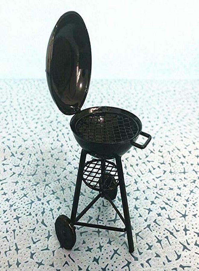 EatingBiting 1:12 Dollhouse Miniature Furniture Room Kitchen Utensils Garden Round BBQ Oven Grill for Kitchen Dollhouse Decor of Livingroom, Bedroom, Diningroom,Study Room, Sewing Room - Image 3