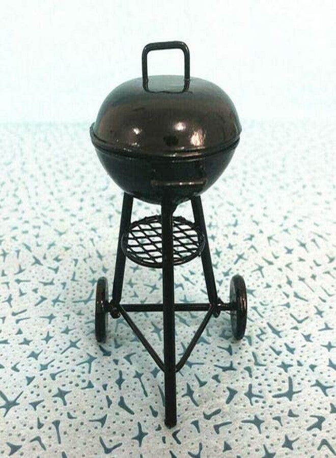 EatingBiting 1:12 Dollhouse Miniature Furniture Room Kitchen Utensils Garden Round BBQ Oven Grill for Kitchen Dollhouse Decor of Livingroom, Bedroom, Diningroom,Study Room, Sewing Room - Image 5