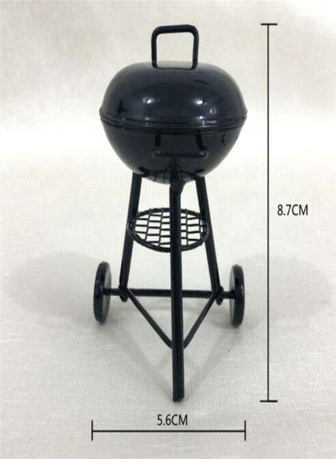 EatingBiting 1:12 Dollhouse Miniature Furniture Room Kitchen Utensils Garden Round BBQ Oven Grill for Kitchen Dollhouse Decor of Livingroom, Bedroom, Diningroom,Study Room, Sewing Room - Image 4