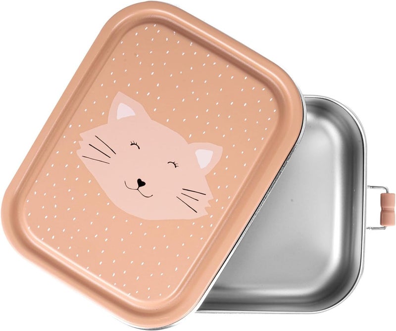 Trixie Children's Stainless Steel Lunch Box - Small Model - Mr Cat - Image 3