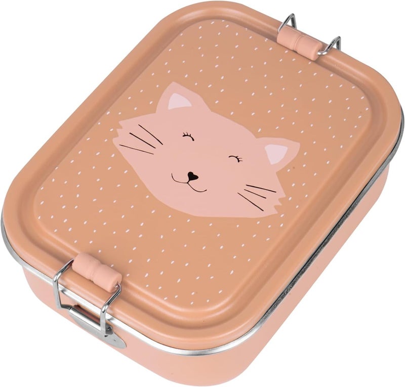 Trixie Children's Stainless Steel Lunch Box - Small Model - Mr Cat - Image 1
