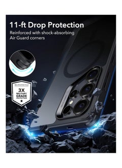 ESR ESR for Samsung Galaxy S25 Ultra Case, Compatible with MagSafe, Magnetic Case for Samsung Galaxy S25 Ultra,Grade Protection, Classic Hybrid Case (HaloLock), Frosted Black  - Image 5