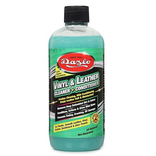Dazlo Vinyl Leather Cleaner + Conditioner (300ml) | 2-in-1 Formula | Gently Cleans, Shines, Protects Car Interiors, Dashboard, Seat, Doors, Plastic & Rubber Parts, Leather Rexine Jacket Sofa Handbag - Image 1