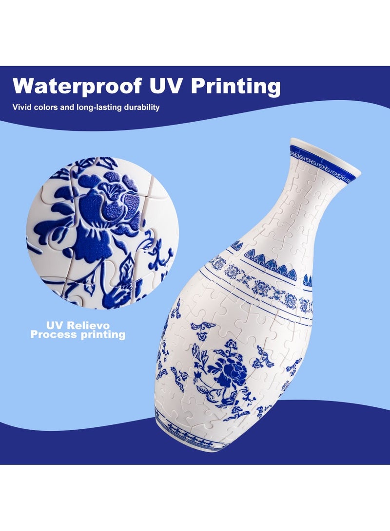 KUYING 3D Puzzle Vase House Living Room Decoration Flower Arrangement Home Decor  - Image 2