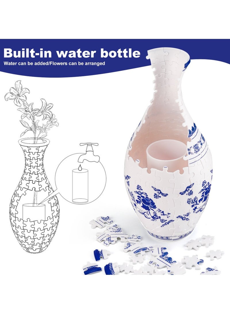 KUYING 3D Puzzle Vase House Living Room Decoration Flower Arrangement Home Decor  - Image 3