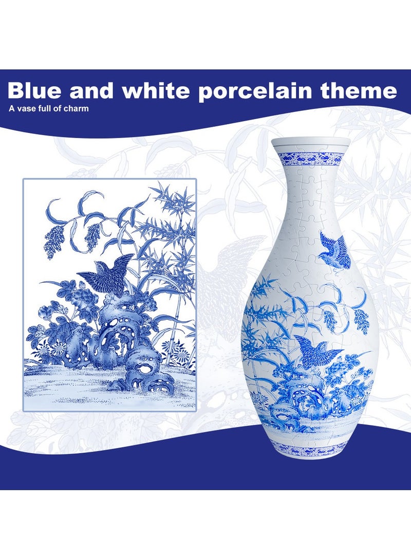 KUYING 3D Puzzle Vase House Living Room Decoration Flower Arrangement Home Decor  - Image 4