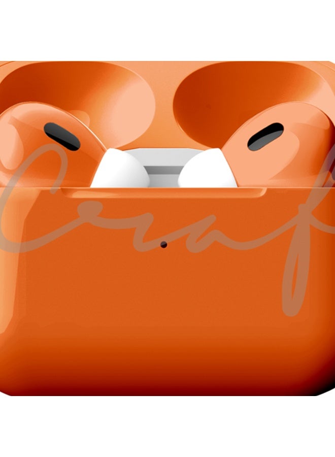 Craft Merlin Craft Customized Apple AirPods Pro 3 – Cosmic Orange Hand-Painted Finish, Personalized Wireless Earbuds, Vibrant Aesthetic Gift (Cosmic Orange 17) - Image 2