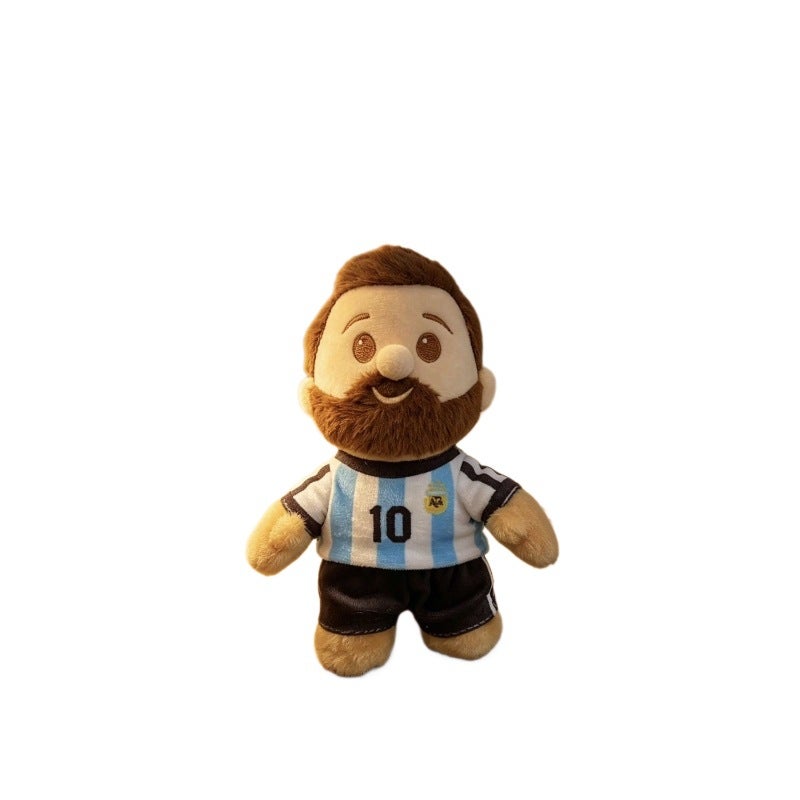 Argentina Messi 10 Plush Doll Soccer Star Commemorative Toy - Image 5