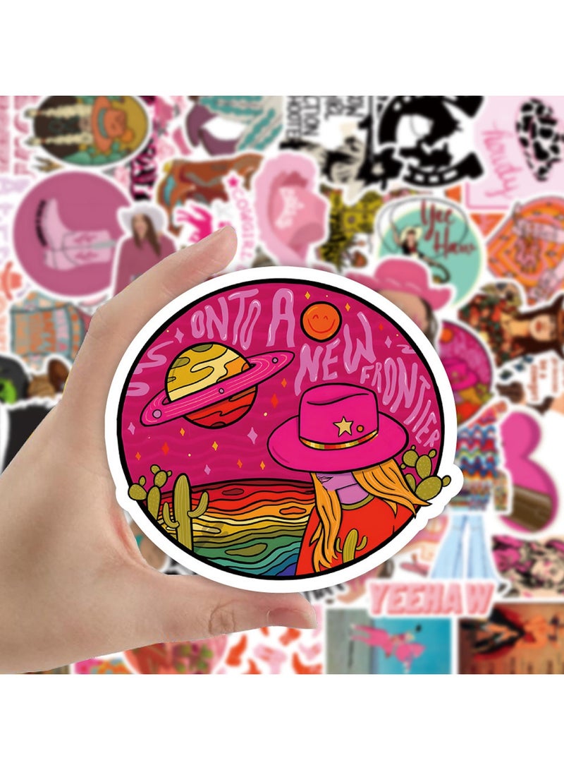 قوس قزح أورينبو ملصقات Preppy، مجموعة من 50 قطعة من ملصقات رعاة البقر للأطفال والبنات، ملصقات غربية لزجاجات المياه ومجلات الكمبيوتر المحمول وملصقات الجيتار الجمالية وملصقات فينيل مقاومة للماء - Image 5