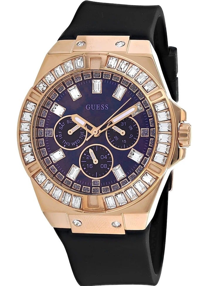 جس ساعة جيس فينوس للنساء بسوار من السيليكون باللون الأسود GW0118L2 - Image 1