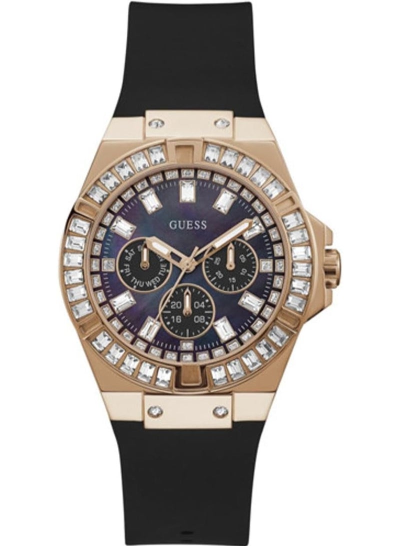 جس ساعة جيس فينوس للنساء بسوار من السيليكون باللون الأسود GW0118L2 - Image 2