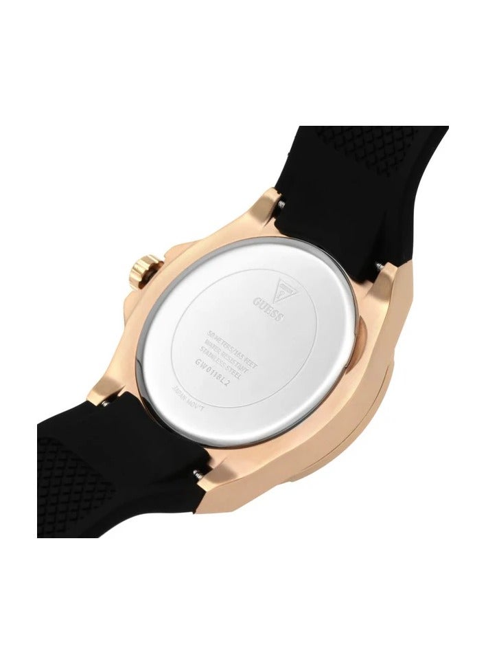 جس ساعة جيس فينوس للنساء بسوار من السيليكون باللون الأسود GW0118L2 - Image 3