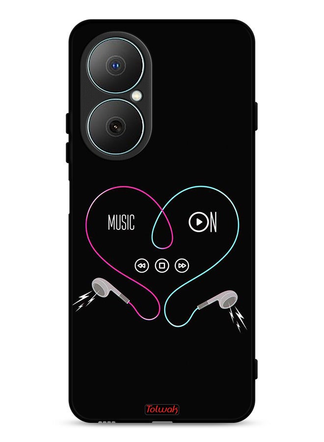 Tolwak Huawei Nova Y73 Protective Case Cover Music On