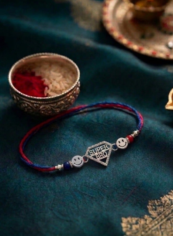 Kannan Jewels Kannan Premium Handcrafted 925 Silver Super Bro Design Rakhi- 41 cm - Image 5