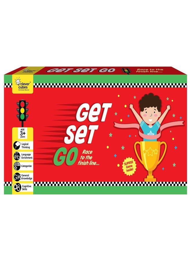 Clever Cubes Get Set Go | Interactive Family Board Game | 3 4 5 6 Years Old Girls Boys | Categorisation Language Development | Early Learning Activity | Multiplayer | Name Place Animal Thing | - Image 1