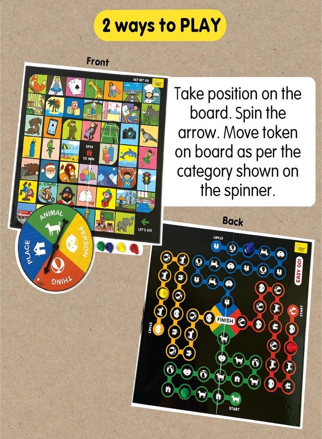 Clever Cubes Get Set Go | Interactive Family Board Game | 3 4 5 6 Years Old Girls Boys | Categorisation Language Development | Early Learning Activity | Multiplayer | Name Place Animal Thing | - Image 4