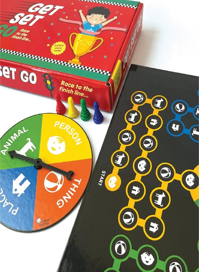 Clever Cubes Get Set Go | Interactive Family Board Game | 3 4 5 6 Years Old Girls Boys | Categorisation Language Development | Early Learning Activity | Multiplayer | Name Place Animal Thing | - Image 5