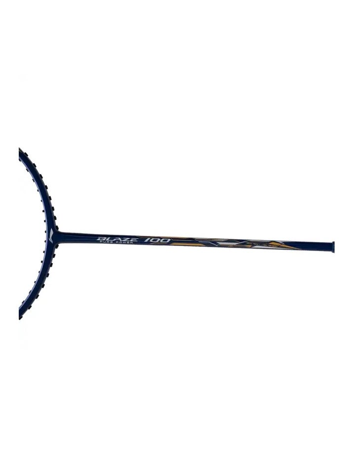 Li-Ning - Blaze 100 (84) Unstrung Badminton Racket (Navy/White/Gold) - Image 1
