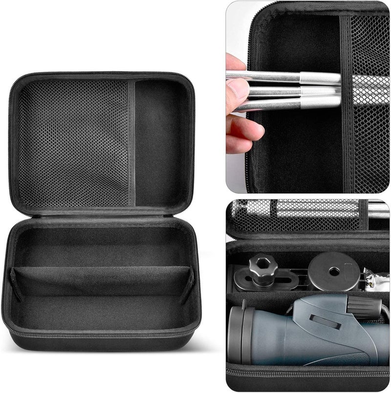 Comecase Monocular Telescope Case Compatible with Gosky 12x55/ for Eullsi/for PhysioPhyx 80x100/ for Pankoo 12x50/ for Titan 12x55 High Definition Monocular Telescope and Smartphone Holder & Tripod-Bag Only - Image 3