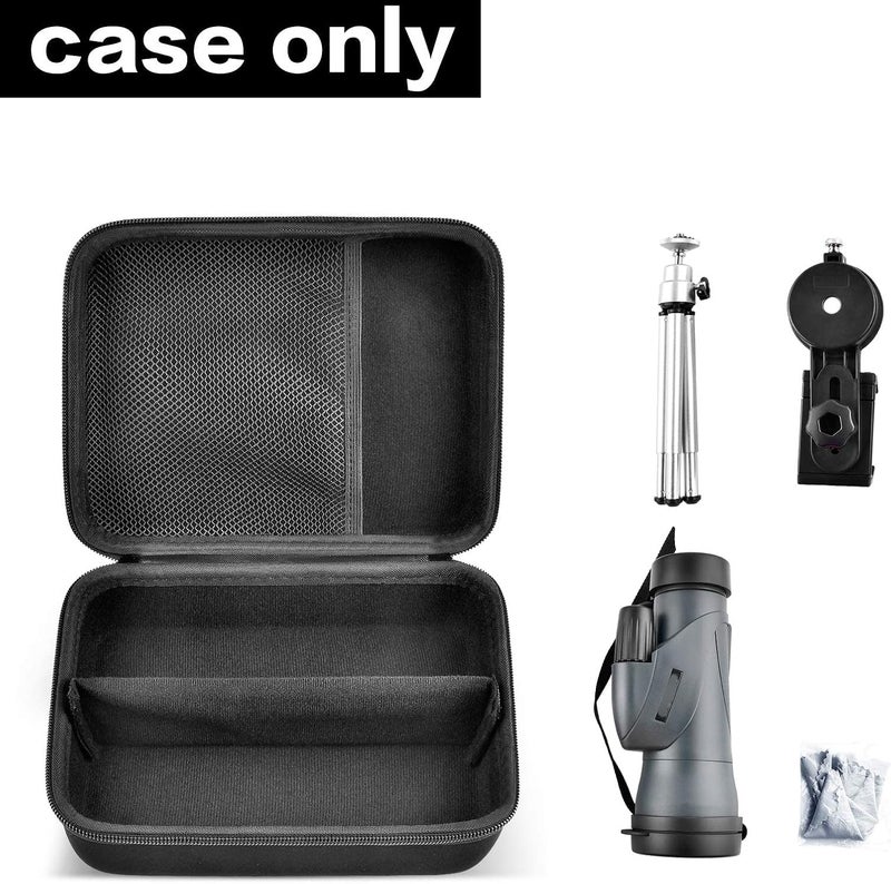 Comecase Monocular Telescope Case Compatible with Gosky 12x55/ for Eullsi/for PhysioPhyx 80x100/ for Pankoo 12x50/ for Titan 12x55 High Definition Monocular Telescope and Smartphone Holder & Tripod-Bag Only - Image 2