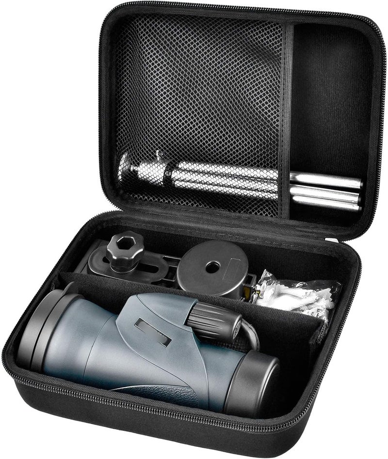 Comecase Monocular Telescope Case Compatible with Gosky 12x55/ for Eullsi/for PhysioPhyx 80x100/ for Pankoo 12x50/ for Titan 12x55 High Definition Monocular Telescope and Smartphone Holder & Tripod-Bag Only - Image 1