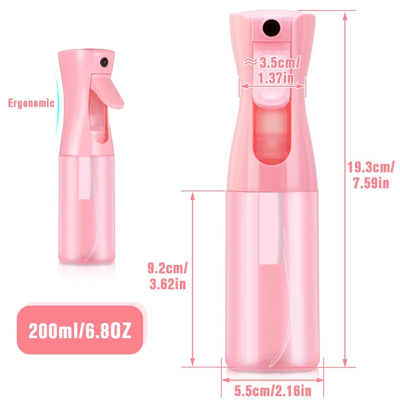 Leaflai Spray bottles, Spray Water Bottle Fine Mist Refillable, Continuous Spray Bottle for Hair, Skin Care, Planting, Showering Pets, Travel, Cleaning & Home (Pink) - Image 4