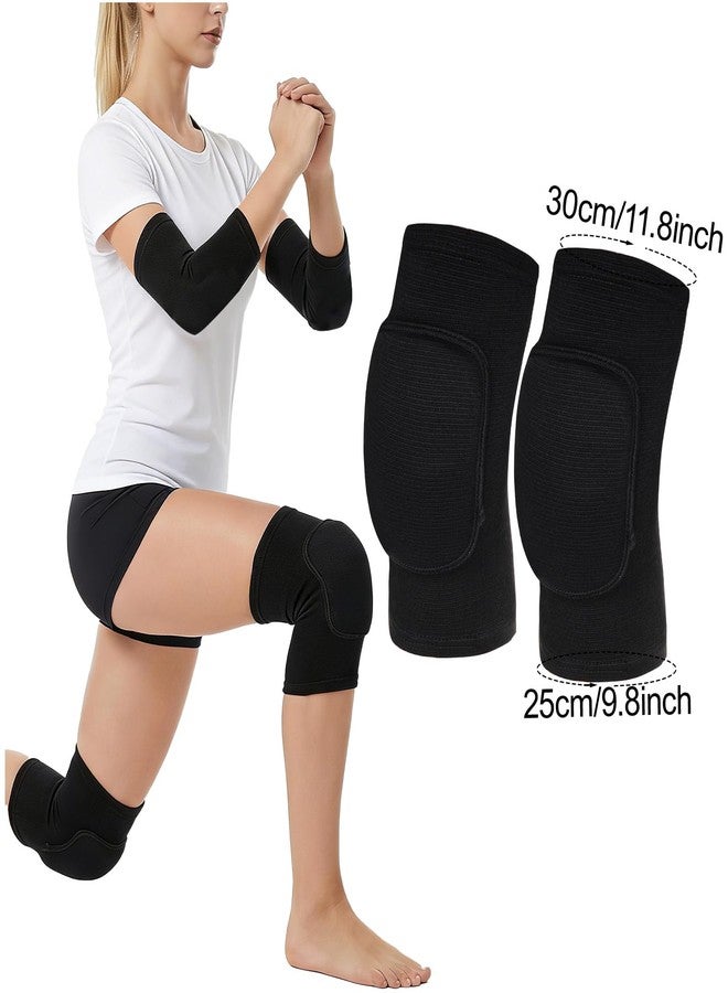 Sucrain 2 Pairs Knee Pads, Soft Breathable Knee Pads for Men Women Knees Protective, Knee Brace for Volleyball Football Basketball Cheerleading Dance Yoga Tennis Running Cycling Workout Climbing - Image 3