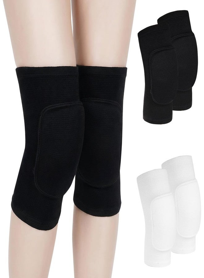 Sucrain 2 Pairs Knee Pads, Soft Breathable Knee Pads for Men Women Knees Protective, Knee Brace for Volleyball Football Basketball Cheerleading Dance Yoga Tennis Running Cycling Workout Climbing - Image 1
