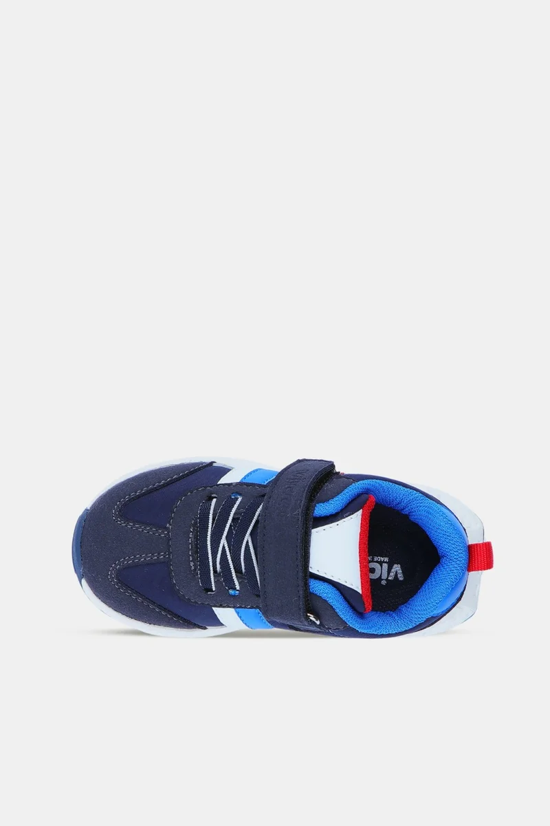 VICCO Omen Lightweight Boys Preschool Navy Blue Sneakers