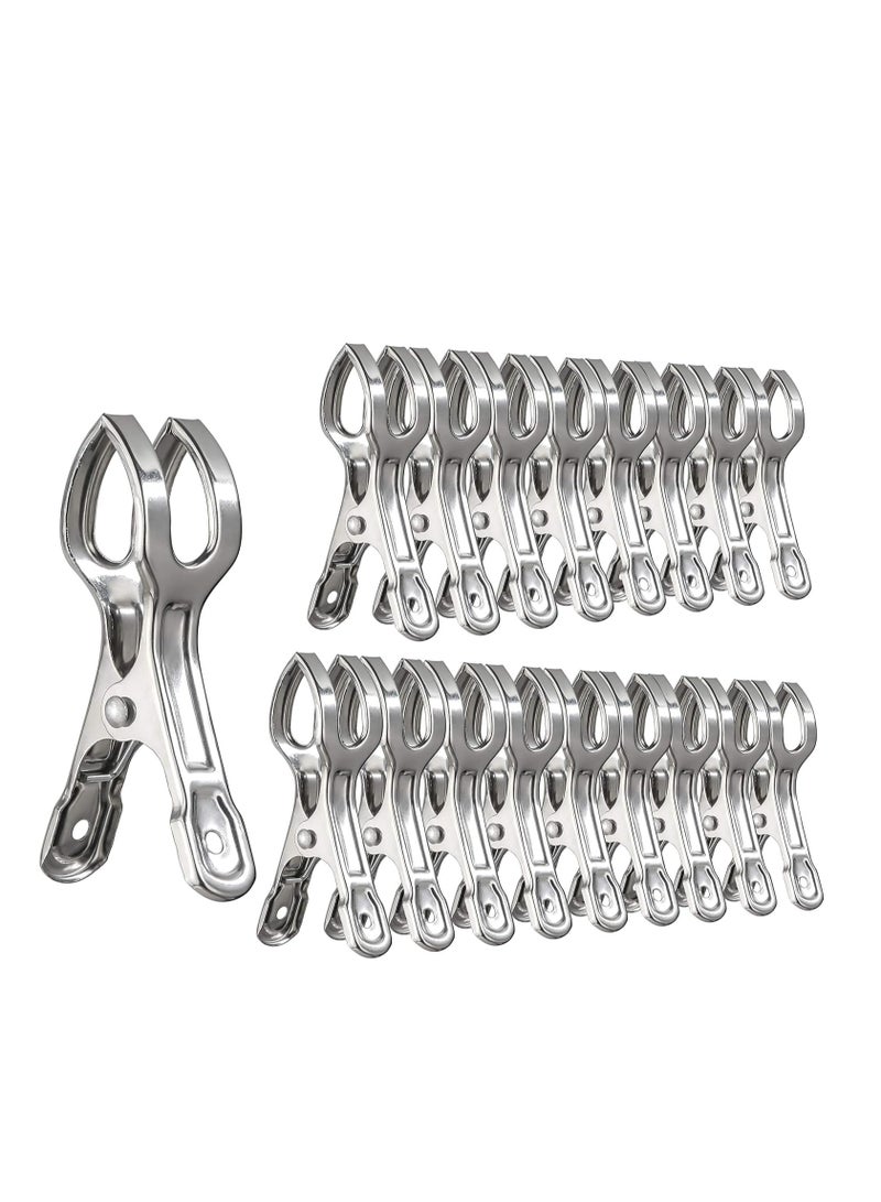 Oasisgalore 18 Packs Beach Towel Clips Pool Cover Beach Chair Clips Clothespins Peg Clamps for Chairs,Cruise,Boat - Image 1