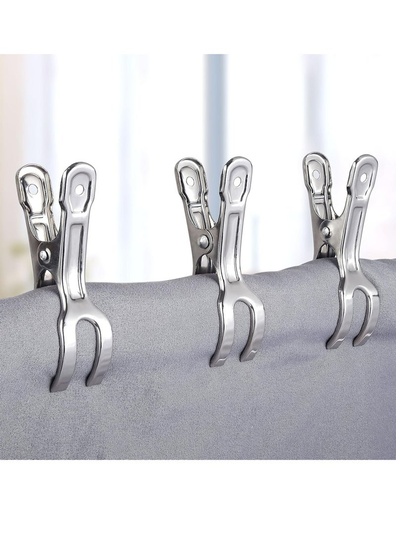 Oasisgalore 18 Packs Beach Towel Clips Pool Cover Beach Chair Clips Clothespins Peg Clamps for Chairs,Cruise,Boat - Image 3