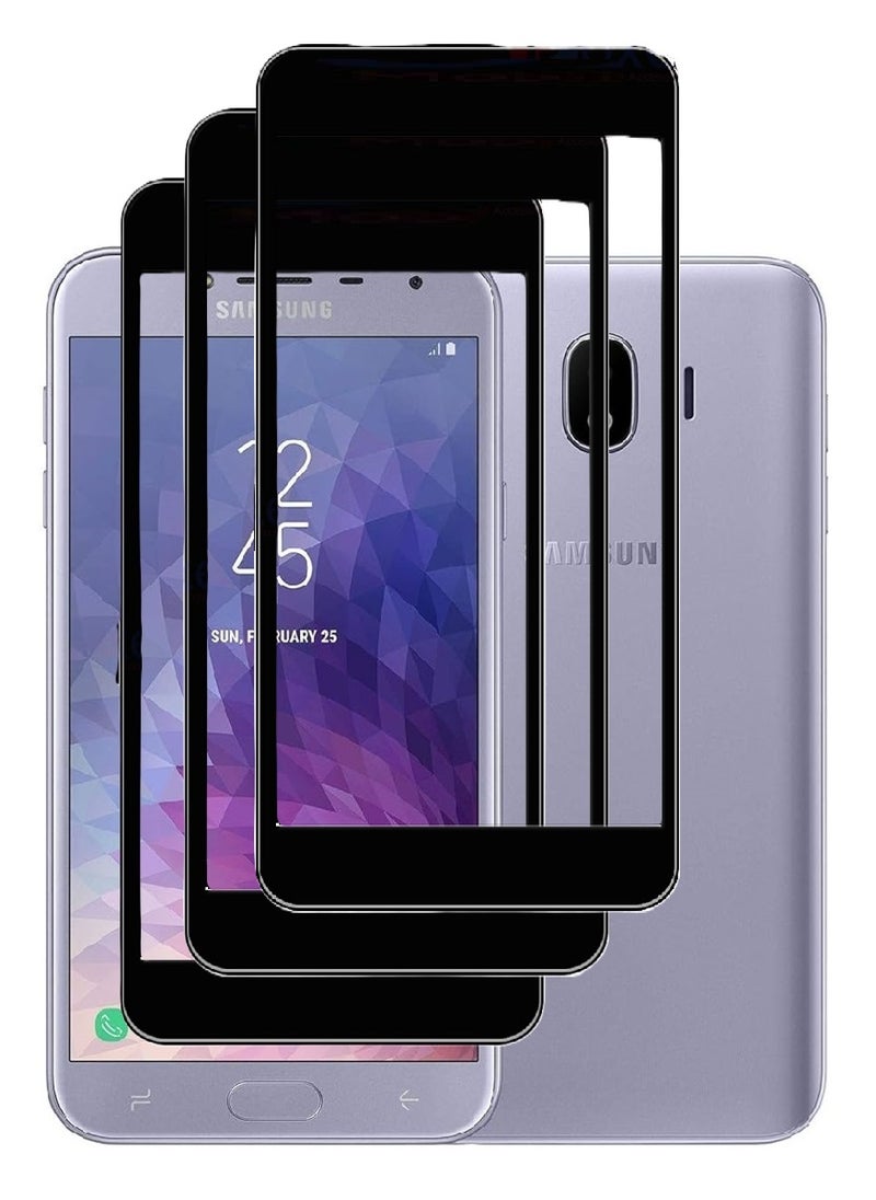 AINA 3 Pieces Tempered Glass Screen Protector 5D Designed For Samsung Galaxy J4 Full Glue Edge to Edge Full Screen Coverage And Bubble Free - Image 1