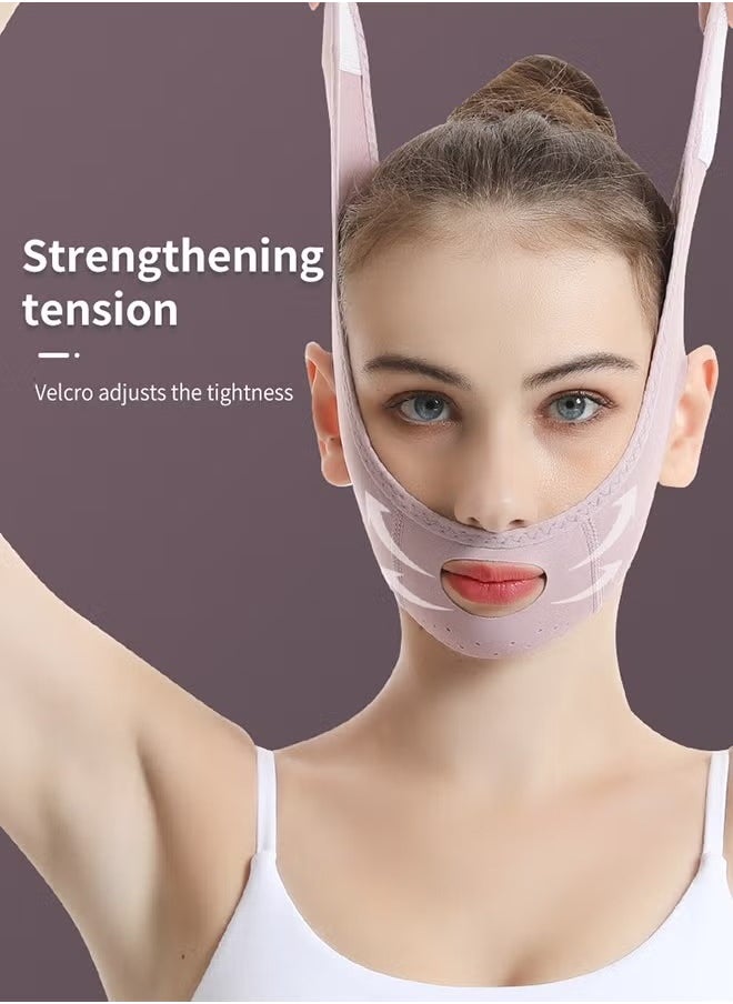 BEUTPATER Double Chin Reducer,V Line Mask Face Lifting Strap,Face Lift Chin Strap Sculpting Tool,Reusable Face Shaper and Lifting Belt,Chin Up Eliminator,Exclusive Formula For Efficient Improvement(Purple)  - Image 5